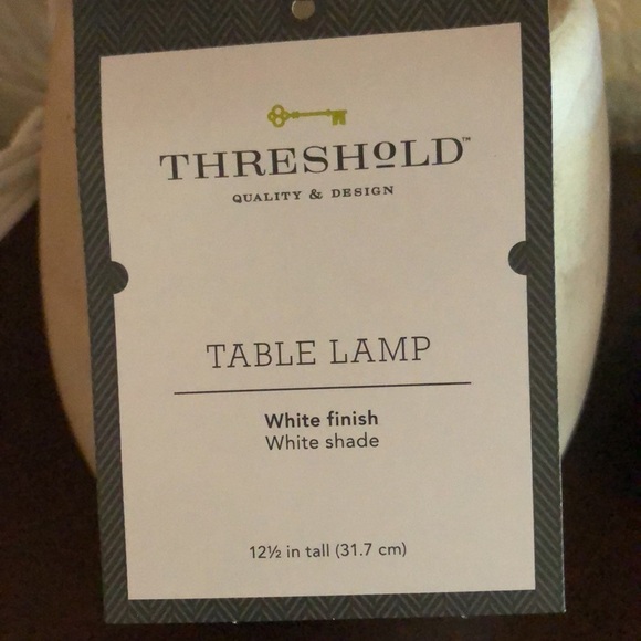 NWT Two Pack- Threshold Table Top Lamps with lampshade. - Picture 2 of 8